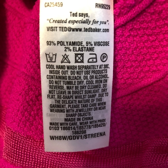 Ted Baker One Shoulder Pink Skater Dress. Size 2. Worn twice. Good condition. - Picture 2 of 11